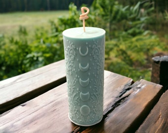 Beeswax Moon Phase Candle