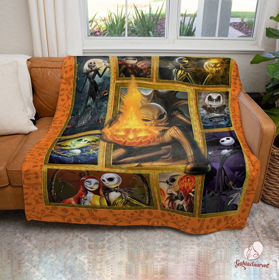 Nightmare Before Christmas Blanket Halloween Nightmare Blanket