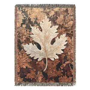 William Morris Acanthus Leaf Blanket, Woven Floral Throw, Vintage Acanthus Blanket, William Morris Inspired Blanket, Vintage Botanical Throw