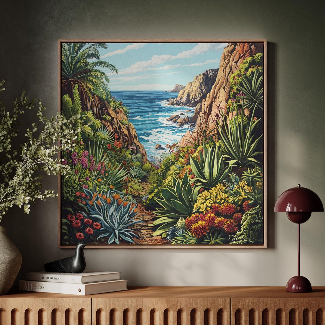 Coastal Botanical Garden Wall Art – Nature-inspired Print - Etsy