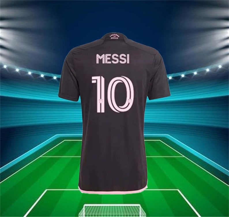 Inter Miami Leo Messi 20232024 Away Jersey 10 Football Etsy