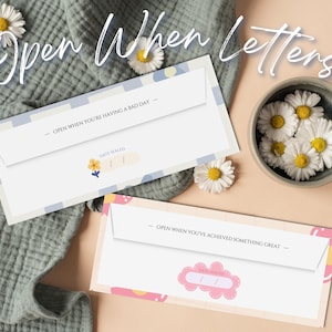 Open wanneer brieven, berichten in tijdcapsule, digitale envelopkaart, stationair cadeau voor familie, vrienden, partner, leuk idee voor een relatie knutselen