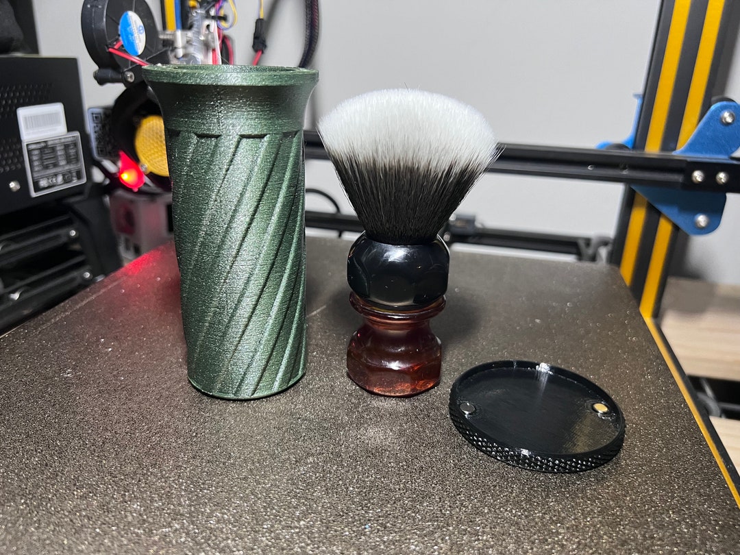 Shave Brush Travel Case 3D Printed Etsy