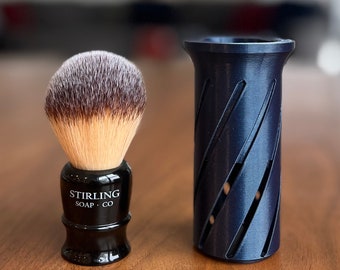 Small Vented Shave Brush Case 100mmx38mm | 3D Printed