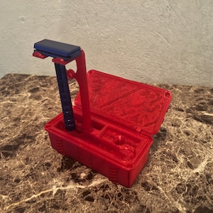 3D Printed Travel Case for Henson AL13 Razor With Stow-away Stand