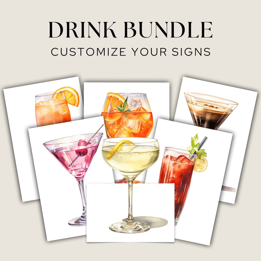 Signature Drink Sign Template Signature Drink Sign Printable Bar Signature Drink Sign Template Signature Drink Sign Printable Bar