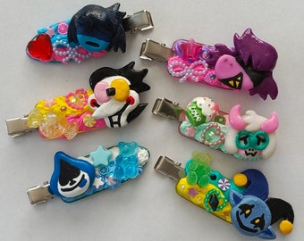 Deltarune Decoden Hairclip (Kris/Susie/Ralsei/Lancer/Spamton/Jevil)