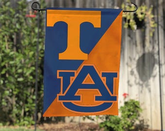 Personalized House Divided Flag, Outdoor Flag, Yard Decorations, Football Flag, Any Teams, Any Combination, Any College