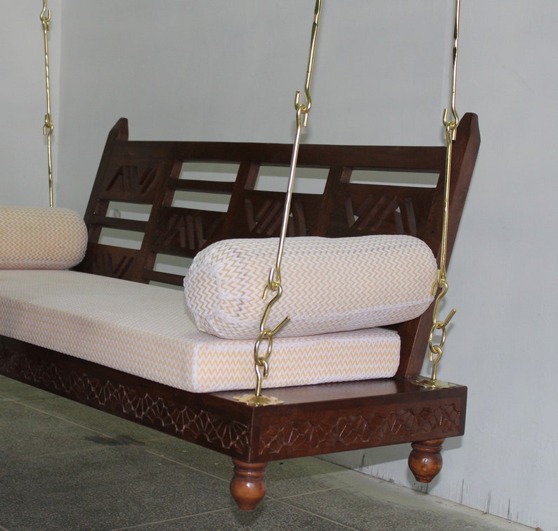 Buy Wooden Palki Swing Solid Wood Oonjal Indian Swing Traditional