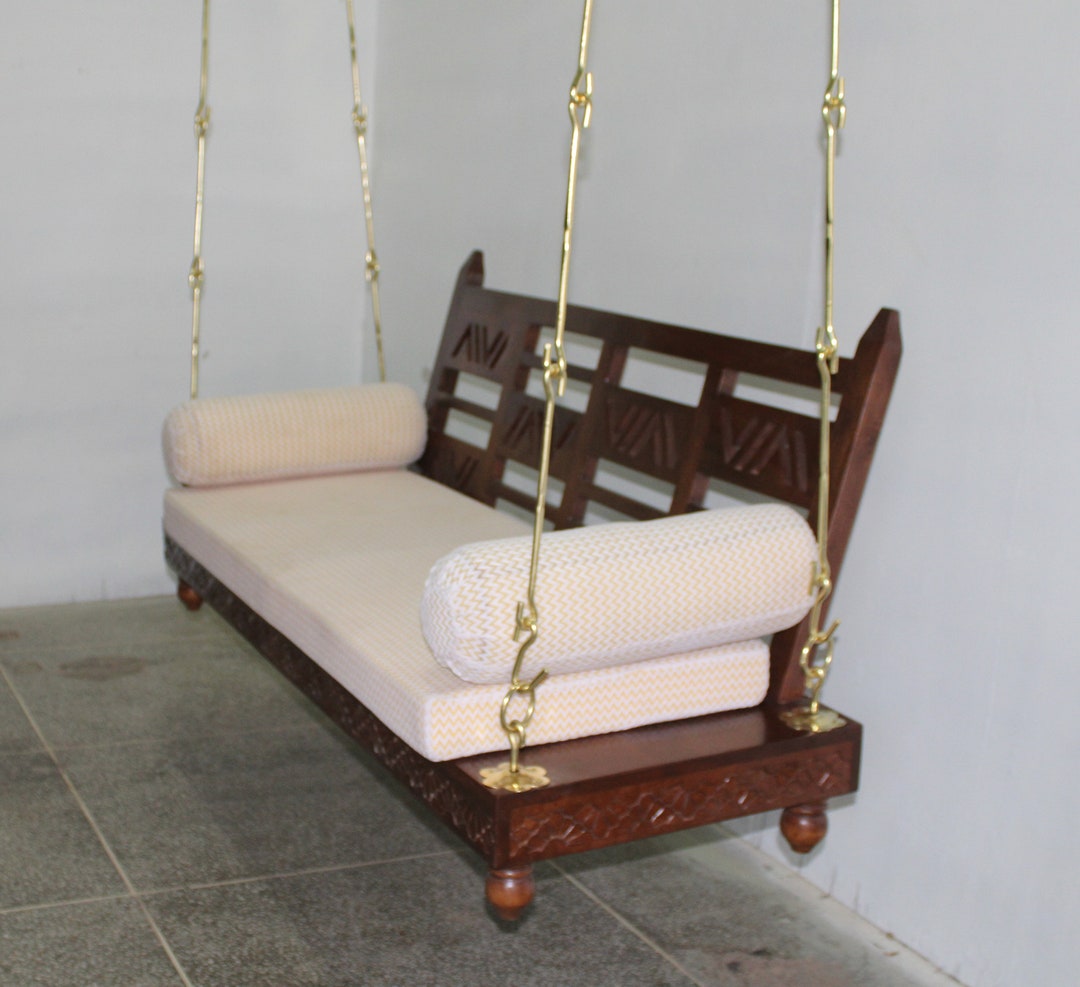 Buy Wooden Palki Swing Solid Wood Oonjal Indian Swing Traditional