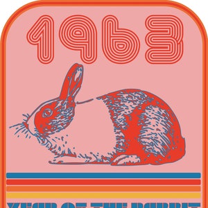 1963 Year of the Rabbit Print