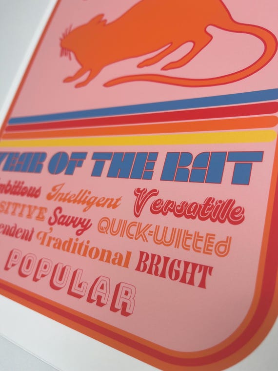 Artery8 Personalised 40th Birthday Chinese Zodiac Sign Rat - View #10