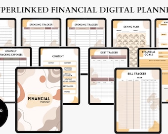 Financial Planner, Budget Template, Debt Tracker (Digital Download)
