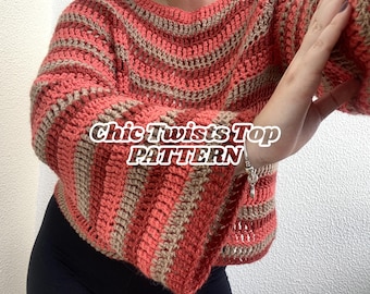 ★★ ★★ crochet striped sweater T22F1KTO075WT Chunky Striped Crochet Sweater: Crochet pattern | Ribblr