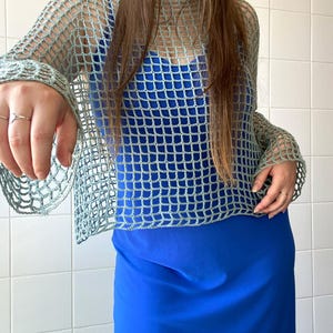 Island Mesh Top Crochet Pattern Easy Beginner Project Summer Shrug Fast ...