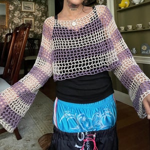 Island Mesh Top Crochet Pattern Easy Beginner Project Summer Shrug Fast ...