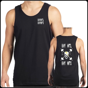 Heavy Metal Heavy Weights Skull Barbell Men’s Tank