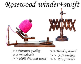 Yarn Swift - A Handmade Amish Style Collapsible Wooden Winder for Knitting  Spinning and Tabletop Use - 24 Inch