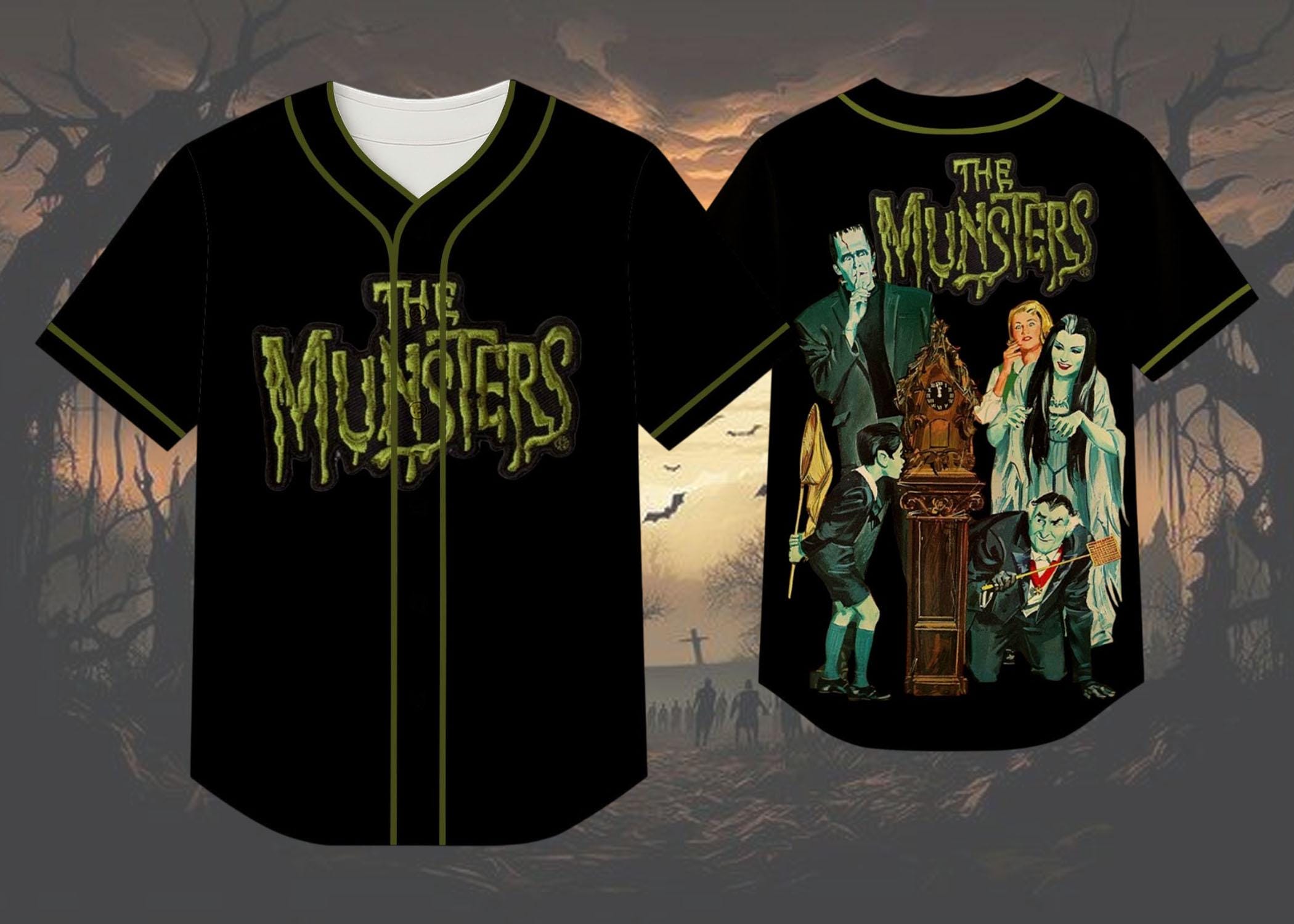 The Munsters Family Portrait Mens T-Shirt - Officially Licensed Heather Grey Shirt