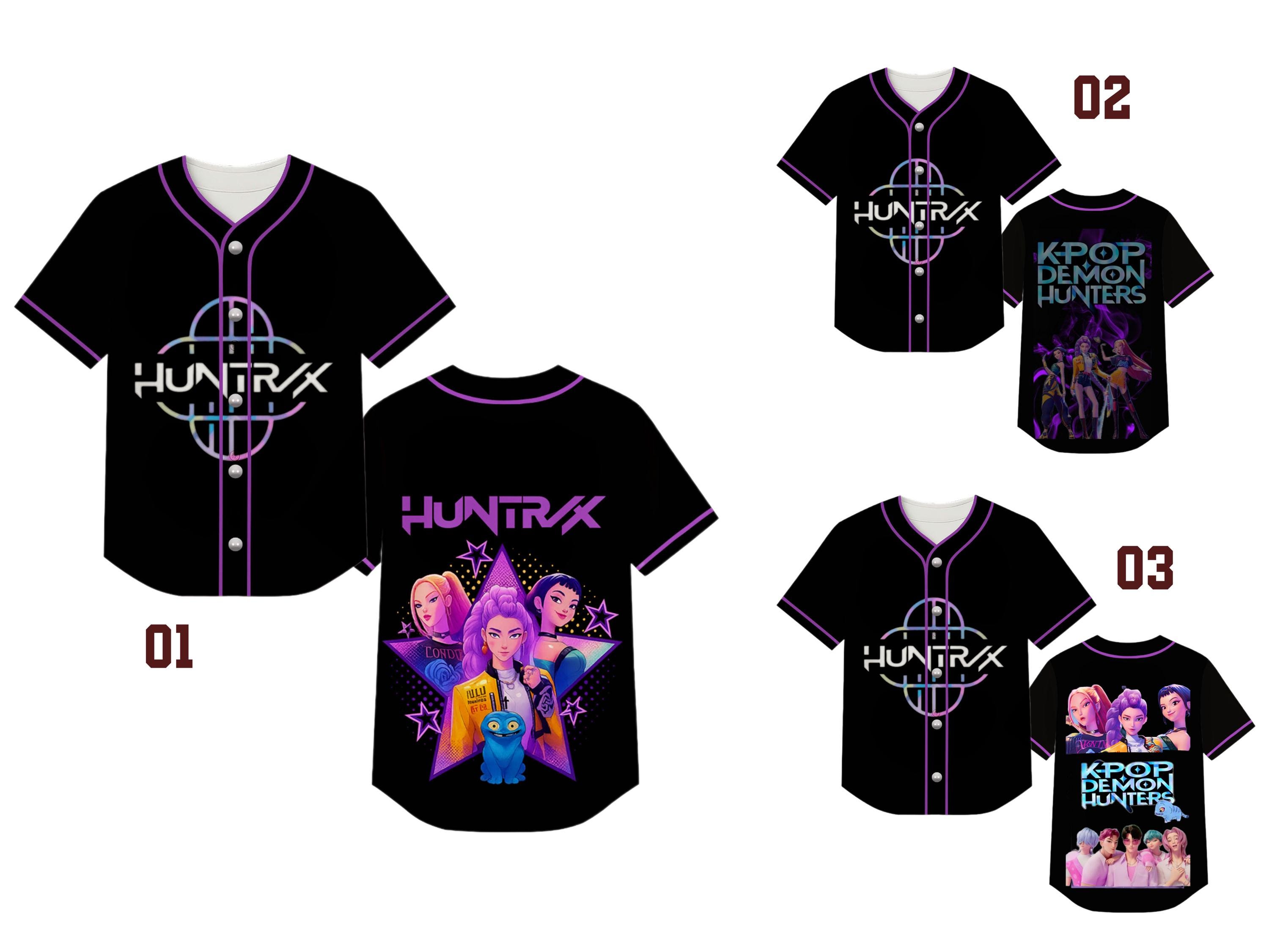 Discover Kpop Demon Hunter Unisex Baseball Jersey, Anime Graphic Streetwear Shirt