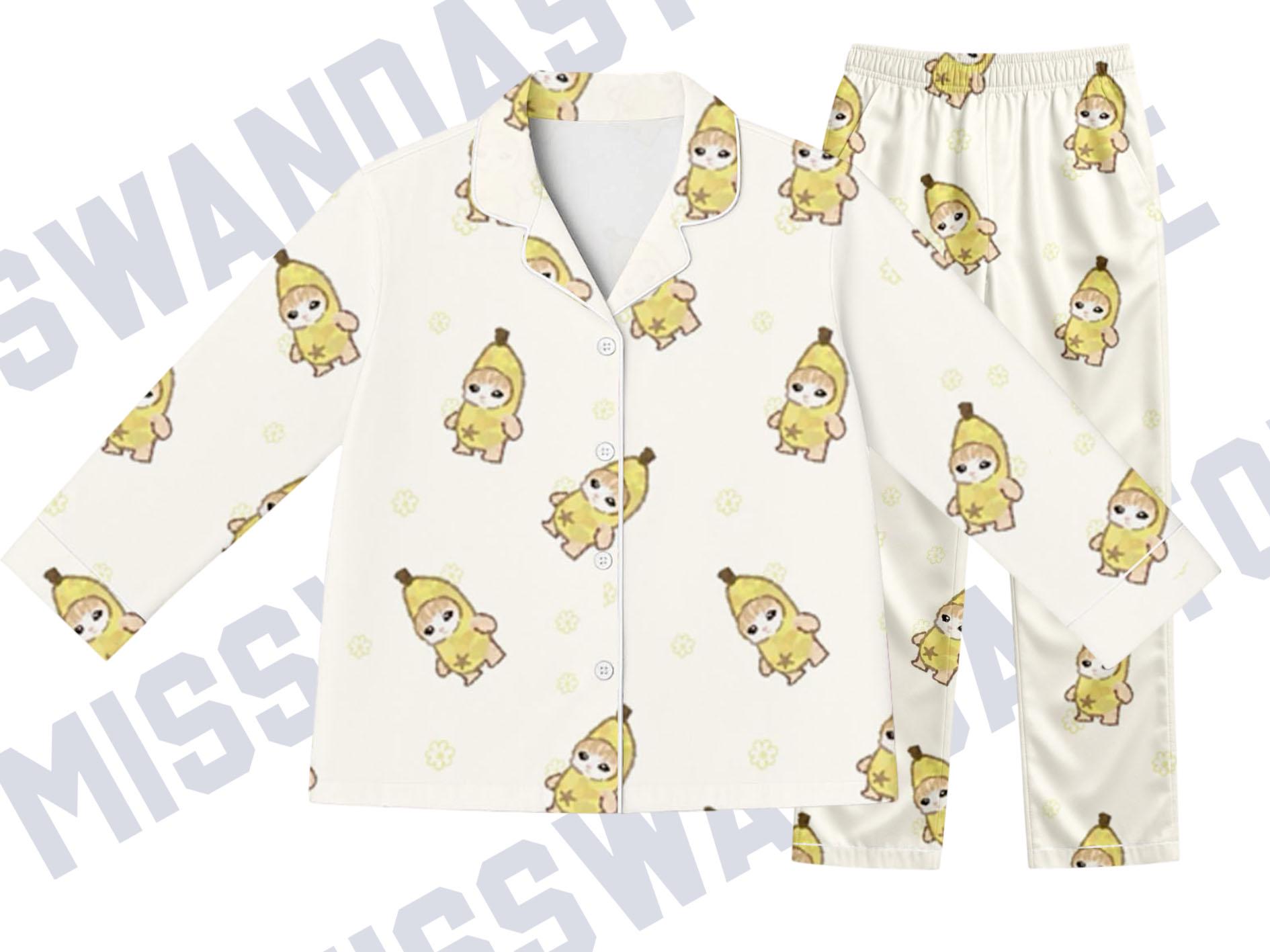 Discover Banana Costume Kids PJs  Kawaii Star Sleepwear Set