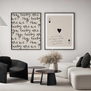 The Cards That Are Dealt Ace of Hearts Motivational Quote Print: Elegant Inspirational Wall Art afbeelding 4