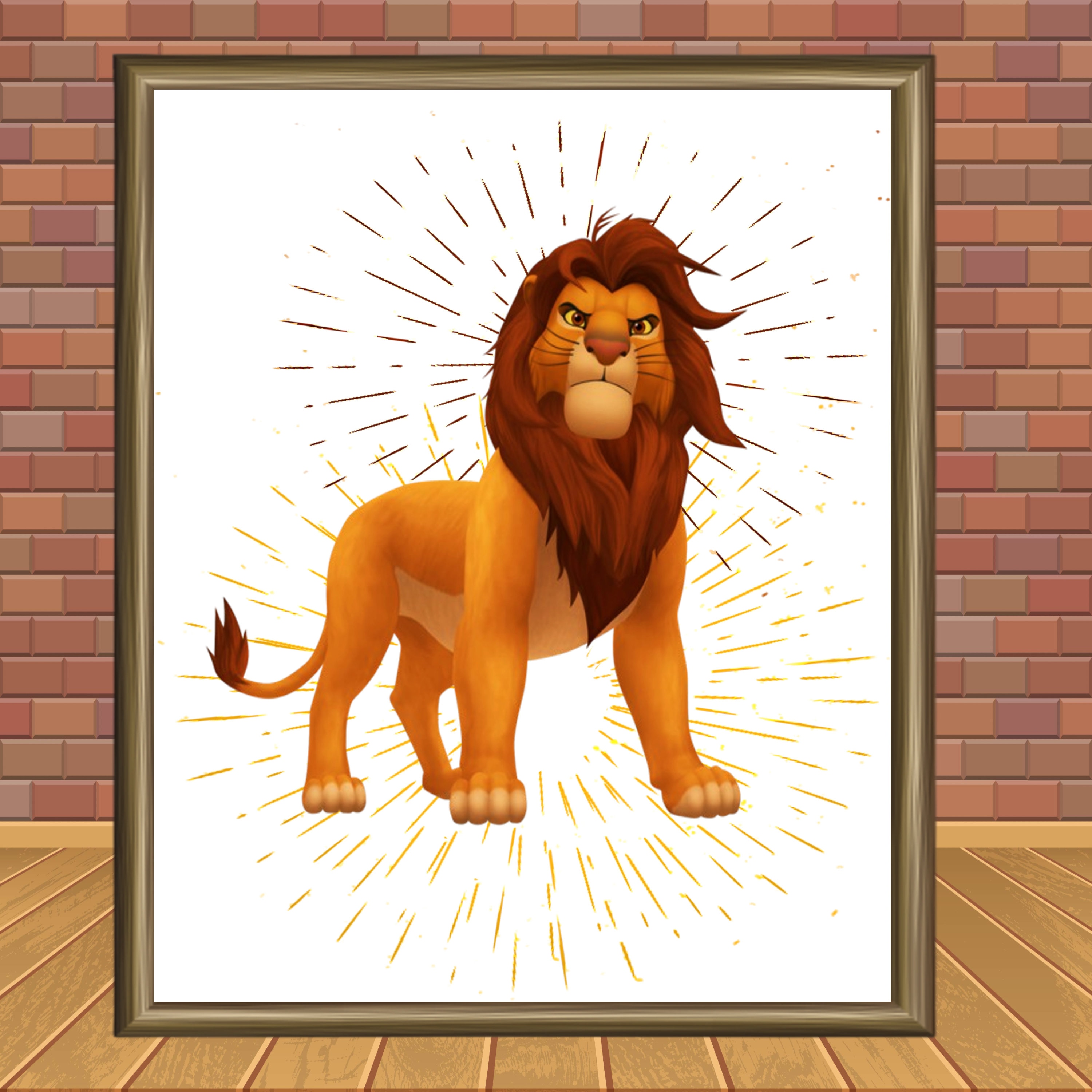 Lion King Digital Watercolor Printable, Hakuna Matata Children Wall ...