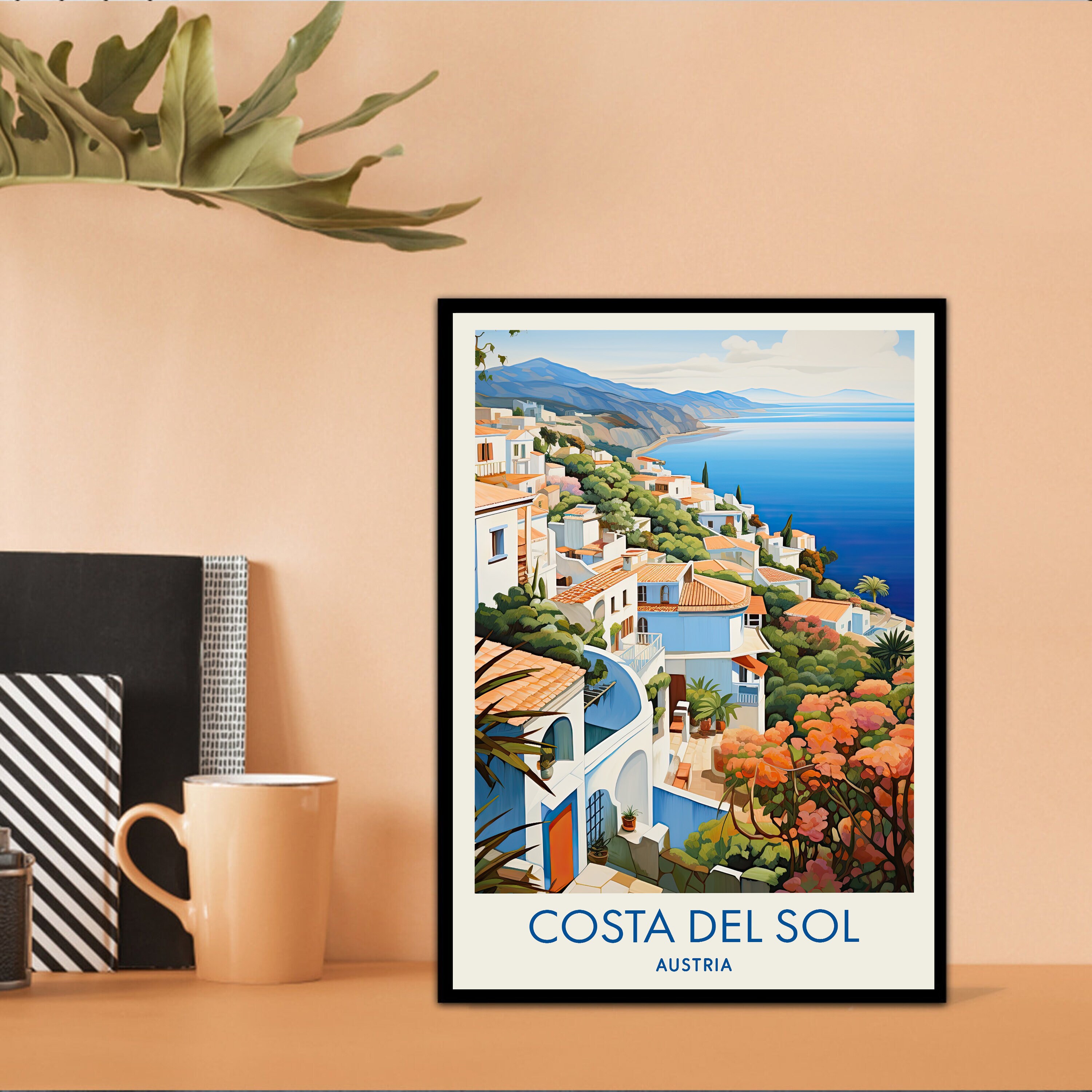 Discover Art Costa Del Sol Voyage Vintage Poster