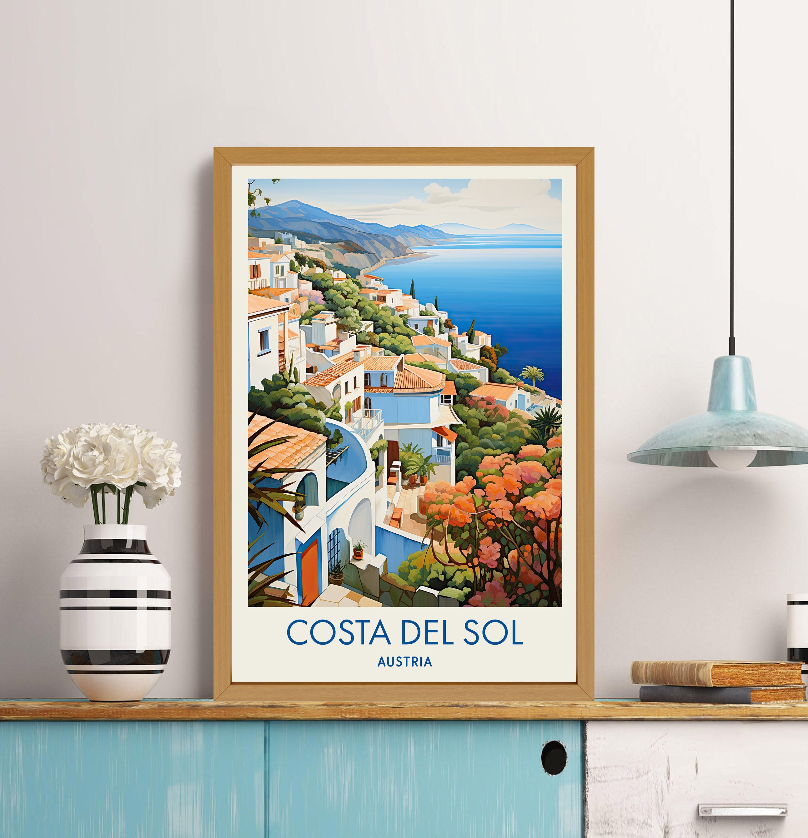 Discover Art Costa Del Sol Voyage Vintage Poster