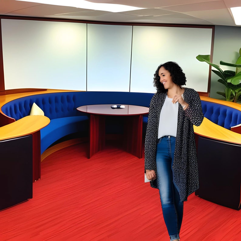 Modern Virtual Background Zoom Background Video Call Backdrop Etsy