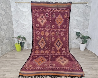 アンティークの手織りベルベルラグ：本物のモロッコ部族の装飾 - Etsy 日本