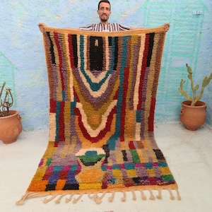 Tapis marocain coloré personnalisé par • Cadeau de décoration d'intérieur 既成の主要なペルソナを注ぐ