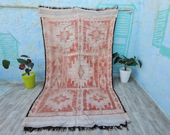 Moroccan Vintage rug 5,3X9,8 FT, Boujaad Moroccan Rug - Berber Rug-Area rug- Authentic Boujad rug - moroccan style - berber carpet162X300 CM
