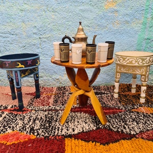 Lot de 6 verres à thé marocains - 6x Verres à thé marocains, verrerie recyclée, thé marocain vintage, maroquin fait main, verres de BeheiM