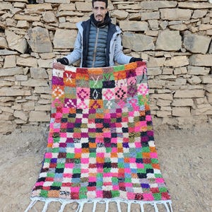 Fabulous Boujaad Rug, Colorful Moroccan Rug, Custom Rug, New Beni Ourain Rug, Berber Carpet, Moroccan Area Rug, Hand Knotted, Bohemian Rug