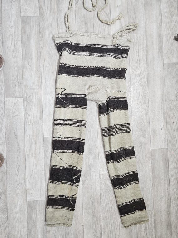 Pantalones de lana marroquíes vintage: pantalones de punto