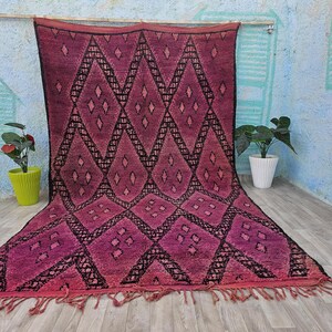 Vintage beni mguild  rug, Moroccan rug, 6,4X10,9 FT 198 X335 CM