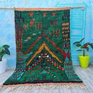 Custom Green rug - Moroccan rug Green - Handmade rug - Moroccan berber rug - Beni ourain rug - Morocco rug - Moroccan area rug-teppiche