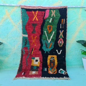Handmade Green Moroccan Rug: Berber Wool Area Rug