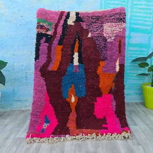 Fabulous Boujaad Rug, Colorful Moroccan Rug, Custom Rug, New Beni Ourain Rug, Berber Carpet, Moroccan Area Rug, Hand Knotted, Bohemian Rug