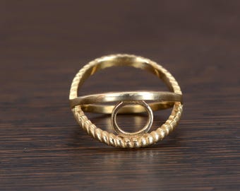 Gold Bottle Opener Ring, Open Mouth ring, Open Circle ring, Brass open Circle ring, Dainty ring, cocktail Ring, Unique ring, Promise Ring,