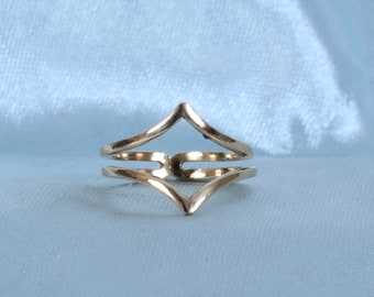 Enhancer Ring Bands, Women Engagement, Wedding, Anniversary Ring Guard, Enhancer Women's ring, Handmade ring, Dainty ring, Minimalist ring