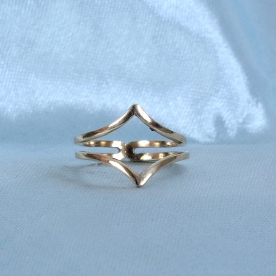 Handmade Sterling Silver Enhancer Ring Guard - Dainty Minimalist Ring,