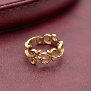 Gold Olive leaf branch ring, Brass Leaf Ring, Dainty Leaf ring, tribal ring, gifts for her, Beautiful Ring, Wedding Ring, Handmade Ring,