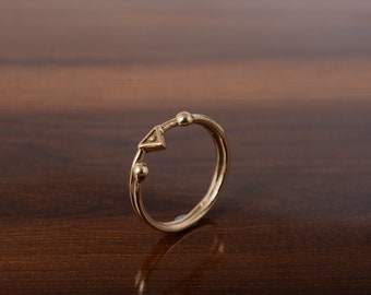 Triangle Ring, Unique ring, Trendy Ring, Midi Ring, Vintage Ring, Birthday Gift Ring, Handmade Ring, Boho Women Ring, Dainty Statement ring,