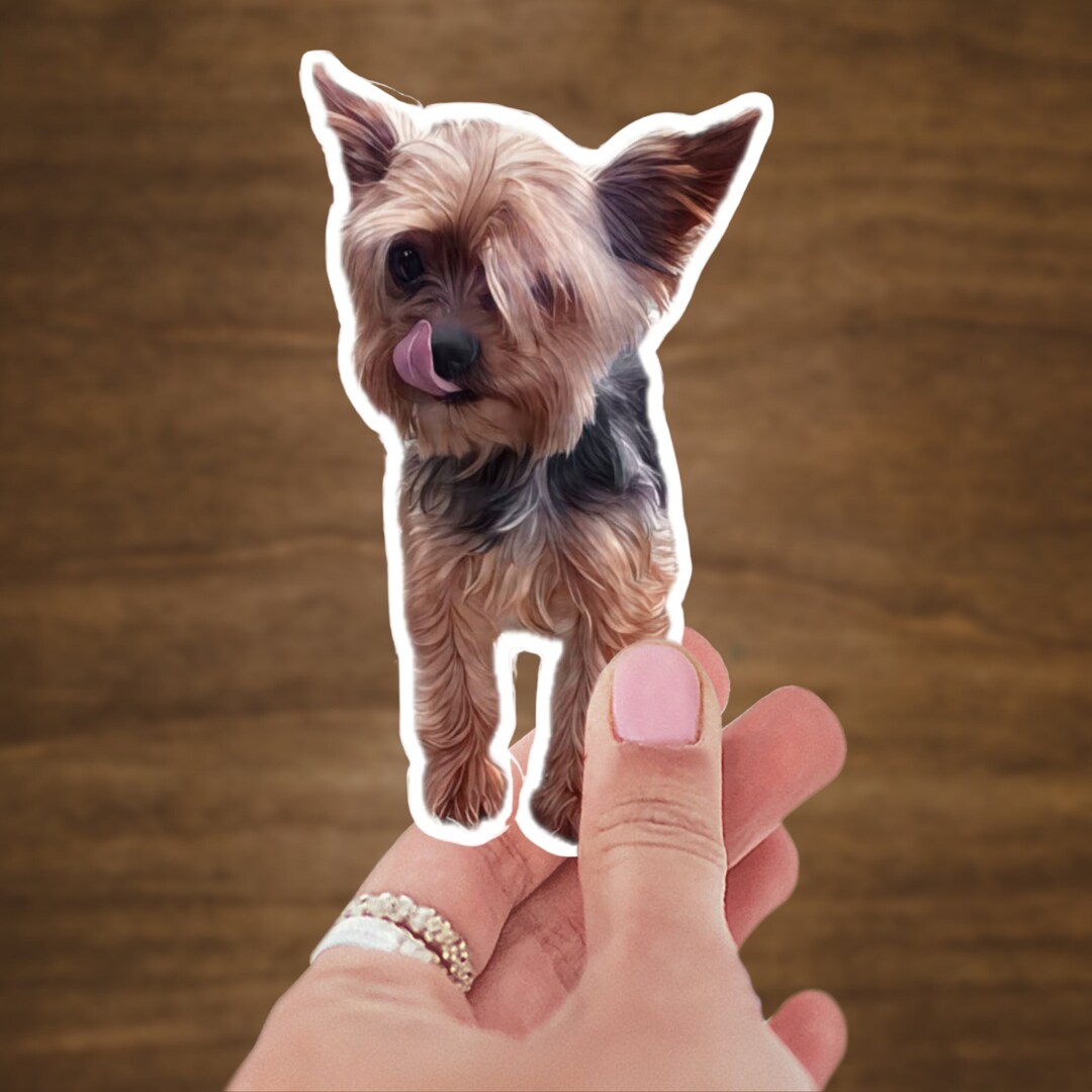 Yorkie Sticker / Decal for Laptop, Notebook Etc / Water, UV, & Scratch ...