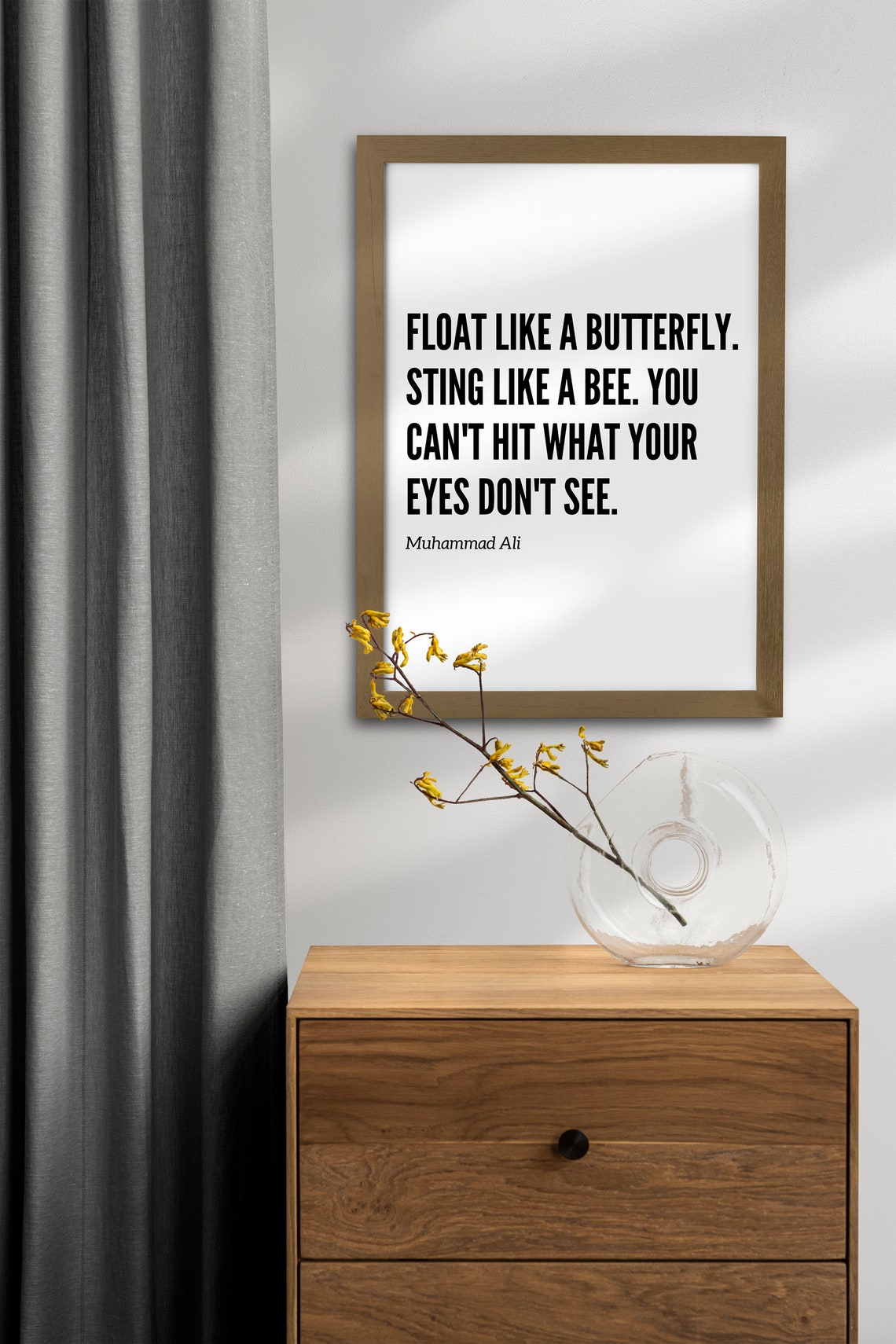 Muhammad Ali Quotes Poster, Muhammad Ali Poster Dowland, Digital Poster ...