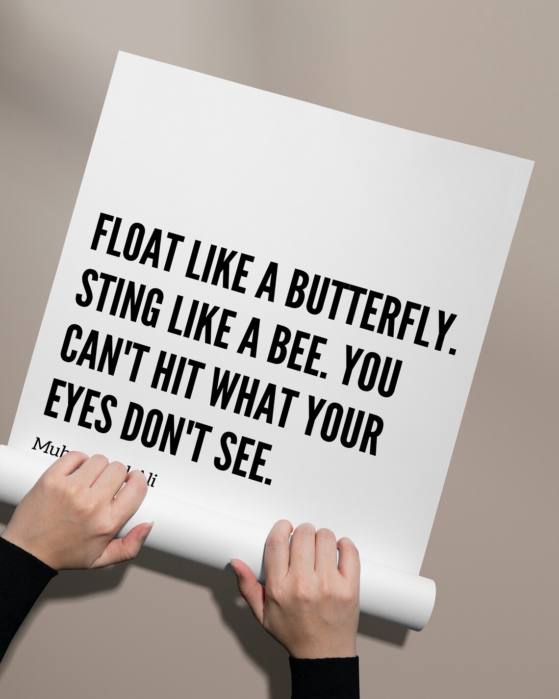 Muhammad Ali Quotes Poster, Muhammad Ali Poster Dowland, Digital Poster ...