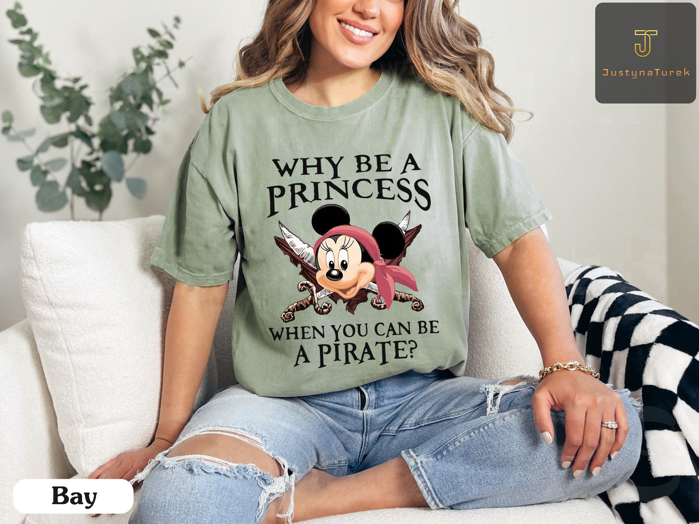 Why Be a Princess When You Can Be a Pirate Minnie Shirt, Pirate Themed Shirt