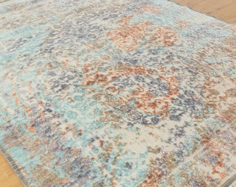 10x14 Vintage Turkish Wool Rug | Hand-Knotted Area Carpet